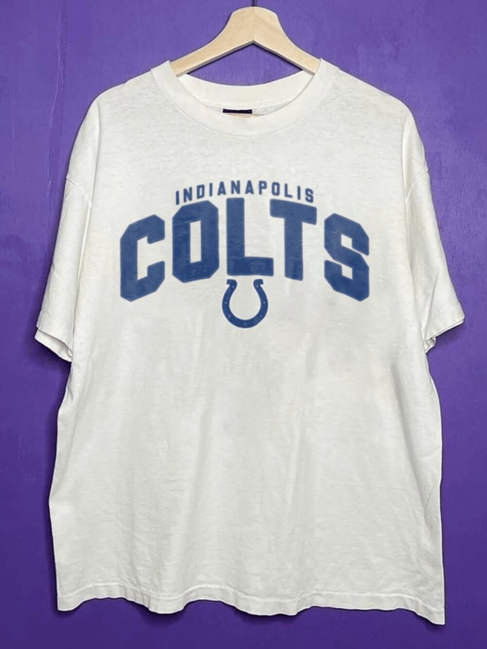 Vintage 90s Indianapolis Colts Crewneck Logo Shirt, Retro NFL Football Shirt Tee
